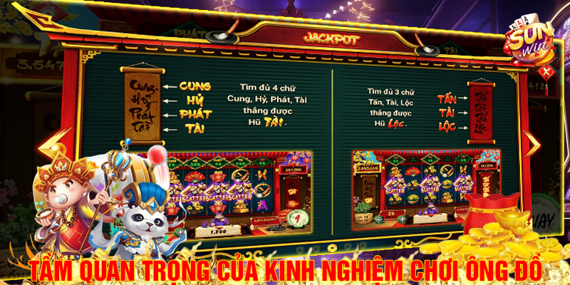 Tầm quan trọng của kinh nghiệm chơi Ông Đồ Sunwin.